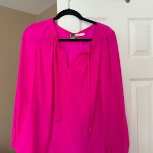Alice & Trixie Hot Pink Silk Blouse Tunic